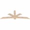 Ekena Millwork Davenport Smooth Timber Gable Bracket, Douglas Fir, 84"W x 35"H x 1 1/2"D x 5 1/2"F, 10/12 Pitch GBW084X35X0206DAV00SDF - alternate 3
